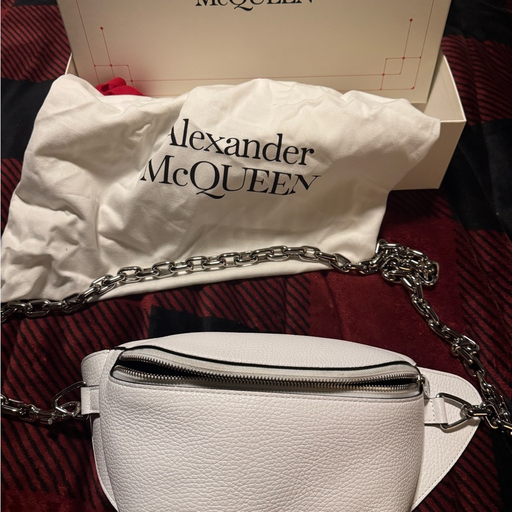 Alexander McQueen Textured Leather Fanny pack
